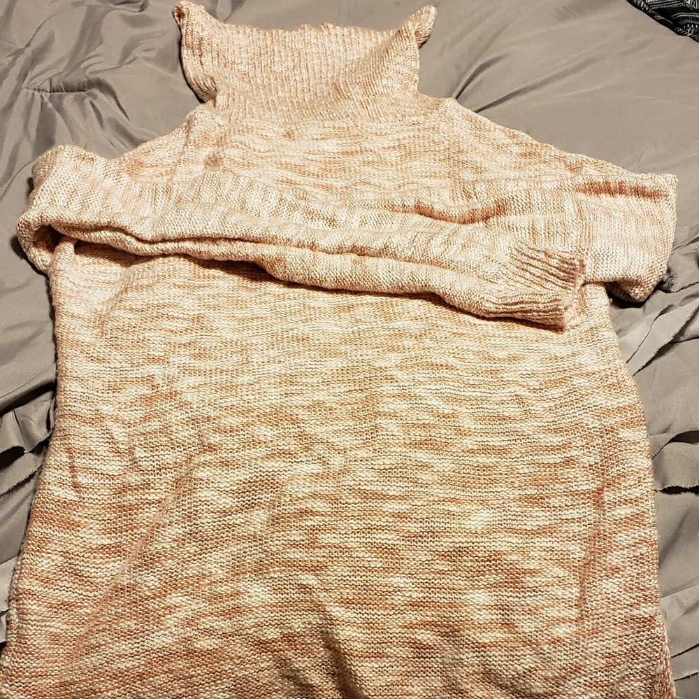 Pink Rose Turtleneck Sweater | M